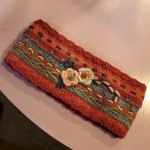 100% wool fleece-lined ear warmer